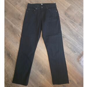 Rye by Hawker Men's Black Athletic Denim Tapered Jeans size 32 GUC